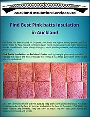 Find best pink batts insulation in auckland