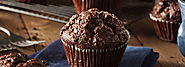 Muffin al cioccolato per chiudere in bellezza il pranzo di Pasqua.