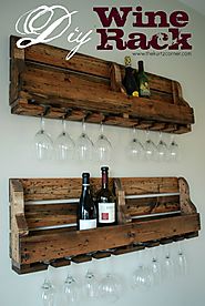 DIY Rustic Wine Rack
