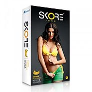 SKORE Banana Flavoured Condoms (Pack of 2)