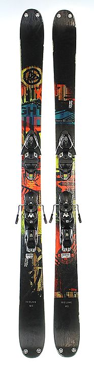 Used 2015 K2 Shreditor 92 Twin Tip Ski with Salomon Z12 Binding C