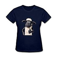 Women's Printing Shaun The Sheep Short Sleeve T-Shirt