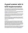 A good scanner aids in IUID implementation
