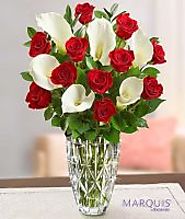 45407 Luxurious Red Rose And Calla Lily Bouquet