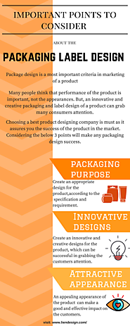 Important points to consider about the Packaging Label Design of a Product