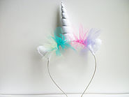 Unicorn Headband - Unicorn Horn - White Unicorn Headband - Multicolor Unicorn Headband ***Might not arrive on time fo...