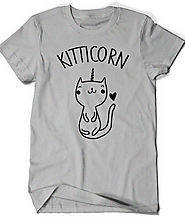 Cute Cat T-Shirt Kitticorn Kitty Kitten T Shirt Tee Men Womens Ladies Funny Humor Gift Present I Love Cats Animal Uni...