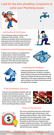 Look for the best plumbing companies to solve your Plumbing issues