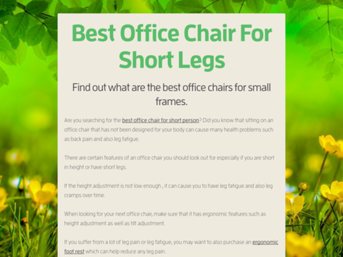 Best Office Chair For Short Legs A Listly List
