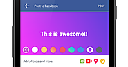 Facebook encourages text statuses with new colored backgrounds