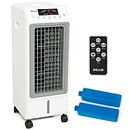 Portable Evaporative Ionizer Air Cooler Humidifier Remote Tower Fan Cooling