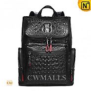 CWMALLS® Designer Leather Backpack Embossed CW936035