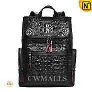 CWMALLS® Designer Leather Backpack Embossed CW936035