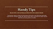 Garden Sheds Handy Tips