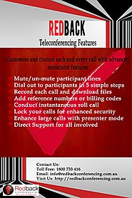 Redback Teleconferencing Features