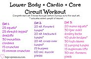Lower Body + Cardio + Core Workout