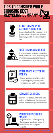 Tips to consider while choosing Best Recycling Company