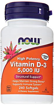 Vitamin D3 5000 Iu, 240 Softgels