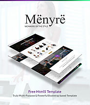 Menyre One Page Layout - Free Html5 Template - TemplatesCraze.com