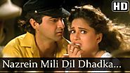 nazrein mili dil dhadka | Raja (1995) | Madhuri Dixit & Sanjay Kapoor