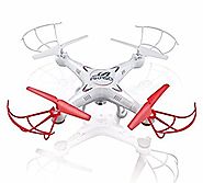 Akaso X5C 4-Channel 2.4-GHz 6-Axis Gyro Headless 360-Degree 3D Rolling Mode RC Drone Quadcopter with HD Camera, Micro...