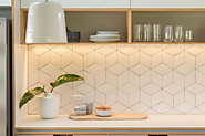 11 DIY Design Hacks For A Geometric Condo Kitchen