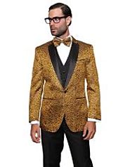 Buy Modish And Inexpensive Gold Tuxedo From SuitUSA-