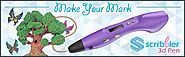 Scribbler 3D Pen V3 New Awesome Design Model Printing Drawing 3D Pen with LED Screen Different Colors