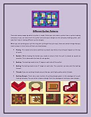 Different Quilter Patterns