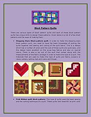Block Pattern Quilts