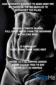 HIIT workout tabata style for fat loss - Fits-Me workouts.