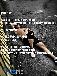 HIIT workout with burpees for condition booste - Fits-Me workouts.