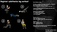 Calisthenics leg workout - beginner, intermediate & advanced level.
