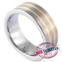 Mad Tungsten Wedding Ring Made of Finest Gold