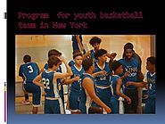 Program for Youth Basketball Team in New York