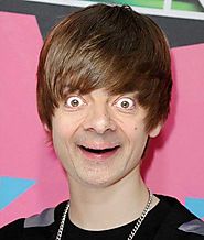 Justin Bieber mixed with Mr.Bean