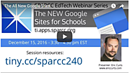 The New Google SITES: Recommended Tutorials for Teachers