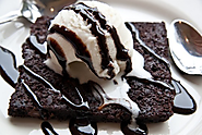Warm Brownie with Cold Vanilla Ice cream