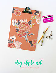 Back to School Gifts for Teachers: DIY Clipboard