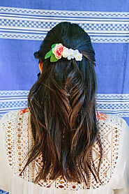 DIY Fiesta Flower Hairclip - Camille Styles