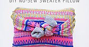 5 Minute DIY: No-Sew Sweater Pillow