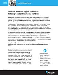 Industrial equipment supplier relies on IoT to keep production lines moving worldwide