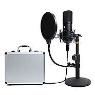 USB Microphone Kit 192KHZ/24BIT MAONO AU-A04TC PC Condenser Podcast Streaming Cardioid Mic Plug & Play for Computer, ...