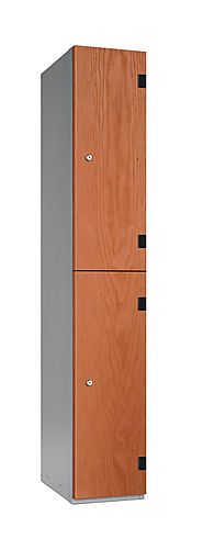2 Compartments Shockproof Lockers - Overlay Door