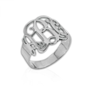 Sterling Silver Monogram Ring - Custom Made with Any Initial!