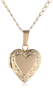 Children's 14k Gold Filled Heart Locket Pendant Necklace, 15"