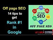 Off Page SEO step by step - 14 tips for OffPage SEO and get #1 rank in Google