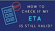 How do I check the status of my ETA?