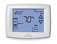White Rodgers Emerson 1F95-1277 Touchscreen 7-Day Programmable Thermostat, White