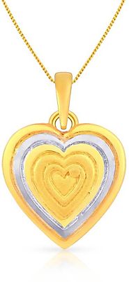 Malabar Gold and Diamonds MHAAAAABCXWE 22kt White Gold, Yellow Gold Pendant Price in India - Buy Malabar Gold and Dia...